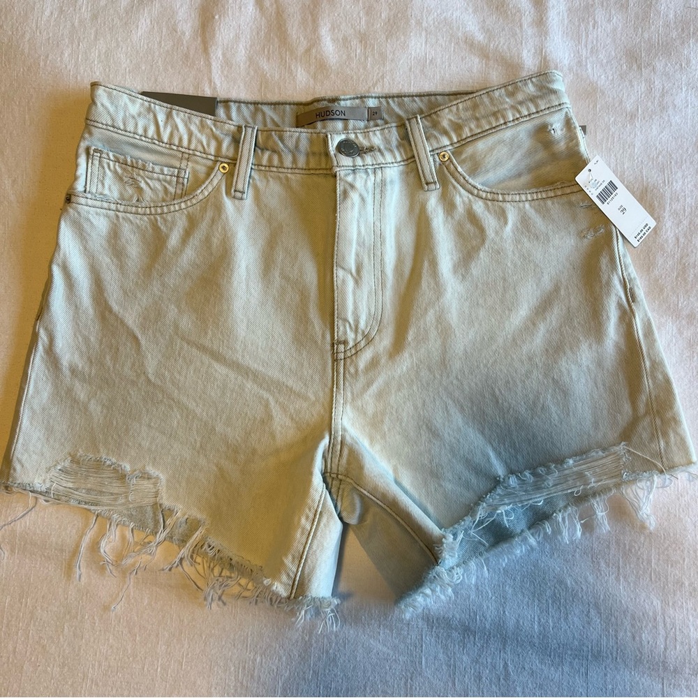 Hudson Devon High-Rise Boyfriend Denim Shorts